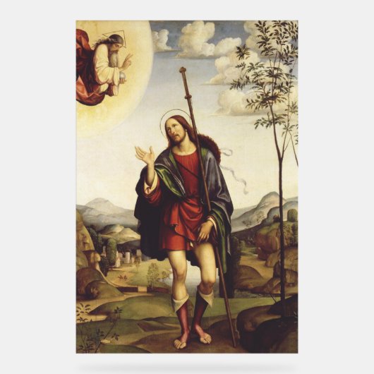 Sint Rochus door Francesco Francia Acryl Bord (Voorkant)