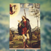 Sint Rochus door Francesco Francia Acryl Bord (Neutraal)