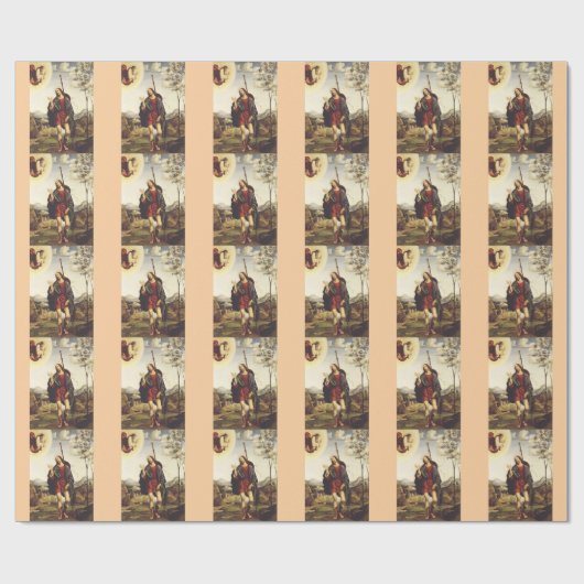 Sint Rochus door Francesco Francia Cadeaupapier (Vlak)