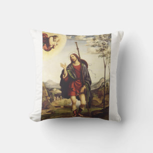 Sint Rochus door Francesco Francia  Kussen