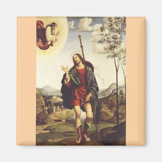 Sint Rochus door Francesco Francia  Magneet (Voorkant)