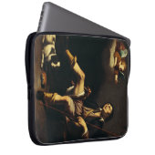 Sint Rochus en de engel door Guy François Laptop Sleeve (Voorkant Rechts)