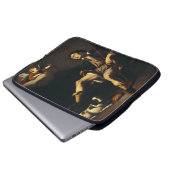 Sint Rochus en de engel door Guy François Laptop Sleeve (Voorkant onderkant)
