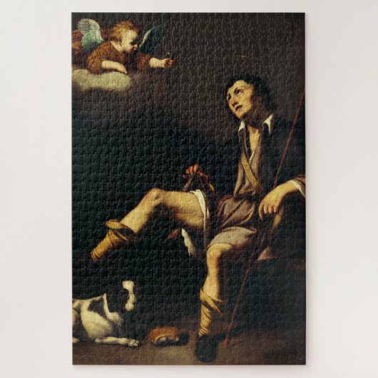 Sint Rochus en de engel door Guy François Legpuzzel (Verticaal)