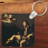 Sint Rochus en de engel door Guy François Sleutelhanger (Achterkant)