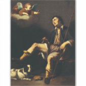Sint Rochus en de engel door Guy François Sticker (Voorkant)