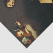 Sint Rochus en de engel door Guy François Tissuepapier (Detail)