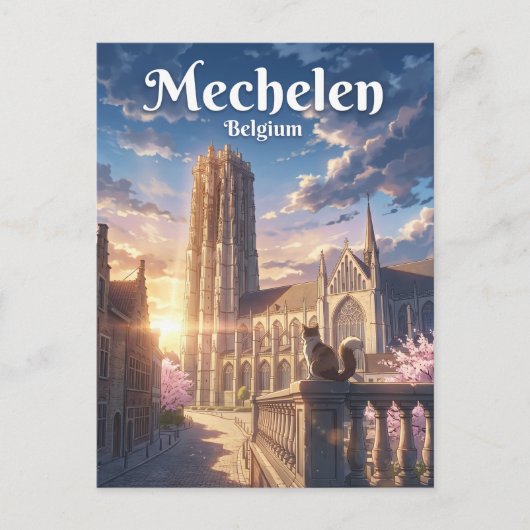 Sint-Romboutskathedraal België Briefkaart (Voorkant)