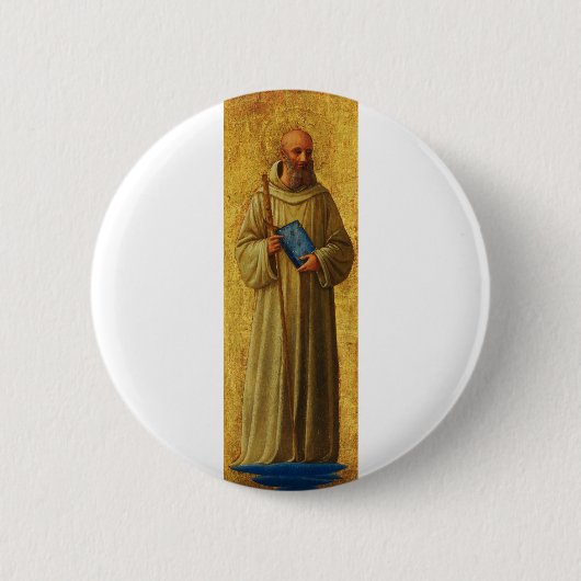 Sint Romuald, de stichter van de Camaldolese Ronde Button 5,7 Cm (Voorkant)