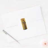 Sint Romuald, de stichter van de Camaldolese Ronde Sticker (Envelop)