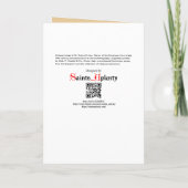 Sint-Roos en Christus Kind (M 023) Blanco groet Kaart (Achterkant)