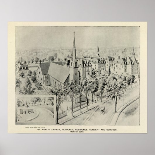Sint-Roos kerk, Meriden Poster (Voorkant)