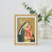 Sint-Roos Lima en het Christus Kind (M 023) Briefkaart (Staand voorkant)
