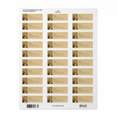 Sint-Roos Lima en het Christus Kind (M 023) Etiket (Full Sheet)