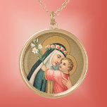 Sint-Roos Lima en het Christus Kind (M 023) Goud Vergulden Ketting<br><div class="desc">Net als de heilige Antonius van Padua (JM 05) en enkele andere mystici van de kerk, ondervond het Roos van Lima (1586-1617) visioenen van het Christuskind. Op de leeftijd van vijf, werd St. Roos geleerd om te lezen en te schrijven door Hem toen de volwassenen om haar heen te druk...</div>
