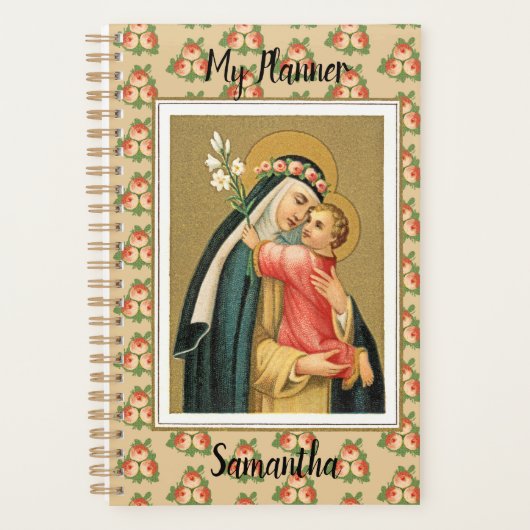 Sint-Roos Lima en het Christus Kind (M 023) Planner (Voorkant)