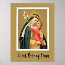 Sint-Roos Lima en het Christus Kind (M 023)