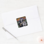 Sint-Roos van Lima - gebeiteld voor met de hand ge Vierkante Sticker (Envelop)