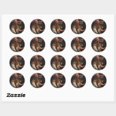 Sint-Roos van Lima Pray voor ons Ronde Sticker (Vel)