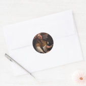 Sint-Roos van Lima Pray voor ons Ronde Sticker (Envelop)