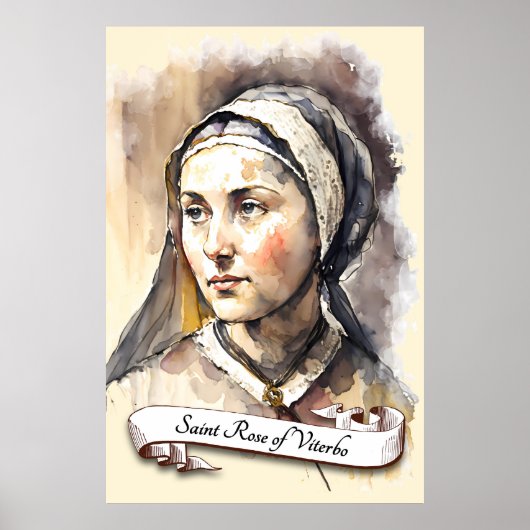 Sint-Roos van Viterbo Poster (Voorkant)