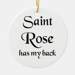 Sint-Rosekoffiekop Keramisch Ornament