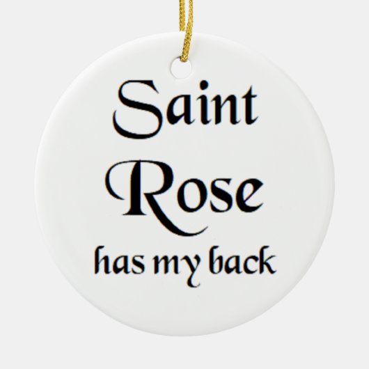 Sint-Rosekoffiekop Keramisch Ornament (Voorkant)