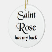 Sint-Rosekoffiekop Keramisch Ornament (Links)