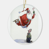 Sint-Santa-versiering door Richard Thompson Keramisch Ornament (Links)