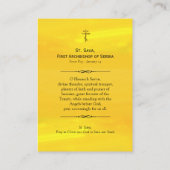 Sint-Sava, eerste aartsbisschop van Servië Gebed K Plaatskaartje (Achterkant)