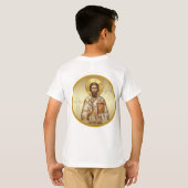 Sint-Sava orthodoxe icoon T-shirt (Achterkant volledig)