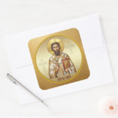 Sint-Sava orthodoxe icoon T-shirt Vierkante Sticker (Envelop)