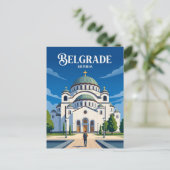 Sint-Savakapel Servië Briefkaart (Staand voorkant)