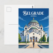 Sint-Savakapel Servië Briefkaart (Voorkant / Achterkant)