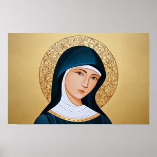 Sint Scholastica: Hart van Gebed Poster