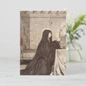 Sint Scholastica patrones van school Bedankkaart (Staand voorkant)