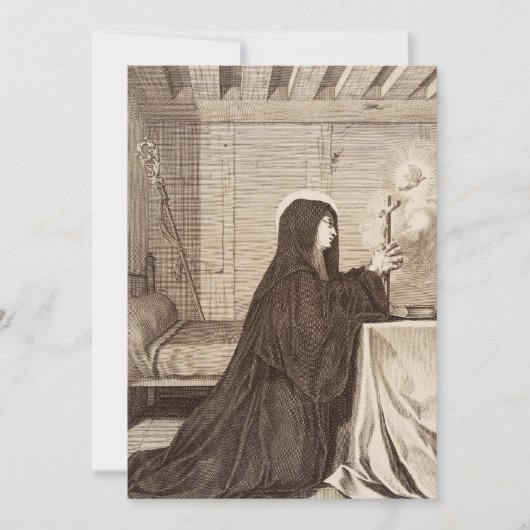 Sint Scholastica patrones van school Kaart (Voorkant)