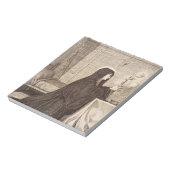 Sint Scholastica patrones van school Notitieblok (Linkerzijde)