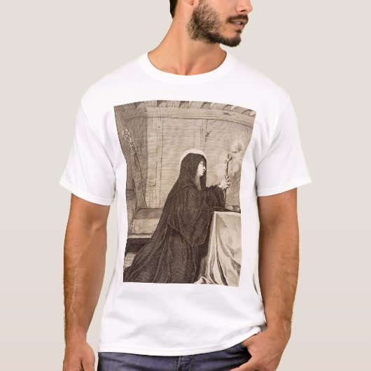Sint Scholastica patrones van school T-shirt (Voorkant)