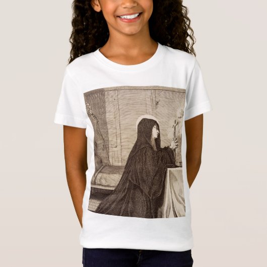 Sint Scholastica patrones van school T-shirt (Voorkant)
