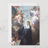 Sint-Scholastica Religieuze Nun-katholieke gebeden Kaart (Voorkant)