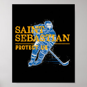 Sint-Sebastiaan Hockey Patron Sint-van-Sport Atlee Poster