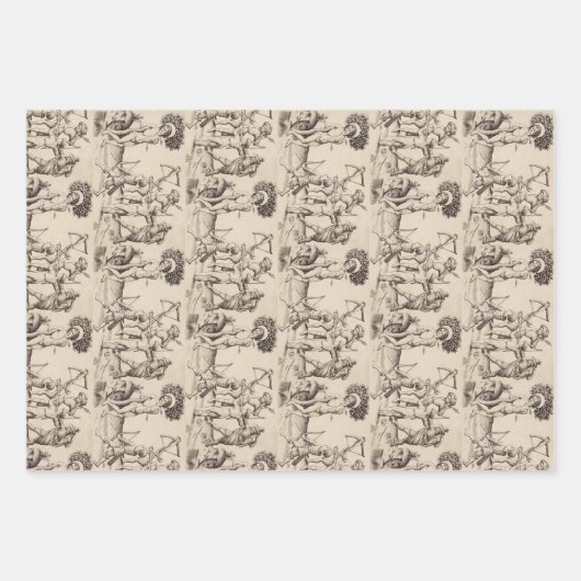 Sint Sebastiaan Kapitein van de Praetoriaan Inpakpapier Vel (Voorkant)