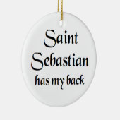 Sint Sebastiaan Keramisch Ornament (Rechts)