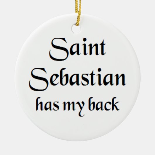 Sint Sebastiaan Keramisch Ornament (Voorkant)