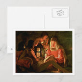 Sint Sebastian met de Heilige Vrouw (olie op blik) Briefkaart (Voorkant / Achterkant)