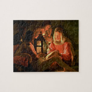 Sint Sebastian met de Heilige Vrouw (olie op blik) Legpuzzel