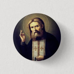 Sint-Seraphim van Sarov Ronde Button 3,2 Cm