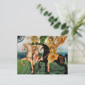 Sint-Sergius en Bacchus Orthodox Christelijk Icoon Briefkaart (Staand voorkant)