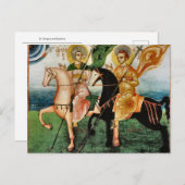 Sint-Sergius en Bacchus Orthodox Christelijk Icoon Briefkaart (Voorkant / Achterkant)